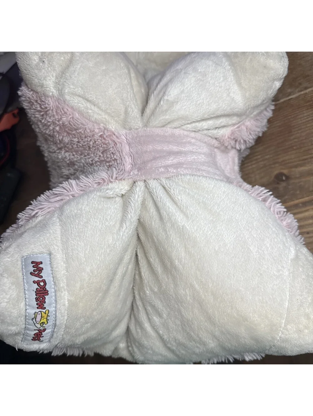 My Pillow Pet Bunny Light Pink Rabbit Easter Polka Dot Ears Medium 20